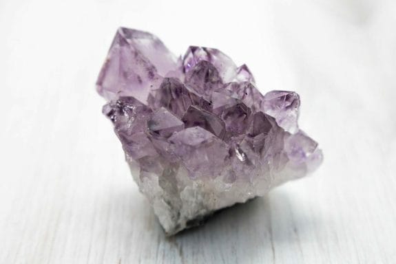 An amethyst crystal - one of the two pisces birthstones