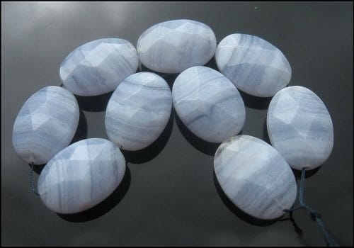 Blue lace agate is one of the gemini crystals