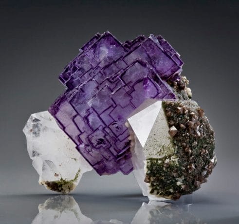 Purple fluorite boosts focus, enhances intuition, and protects against negativity