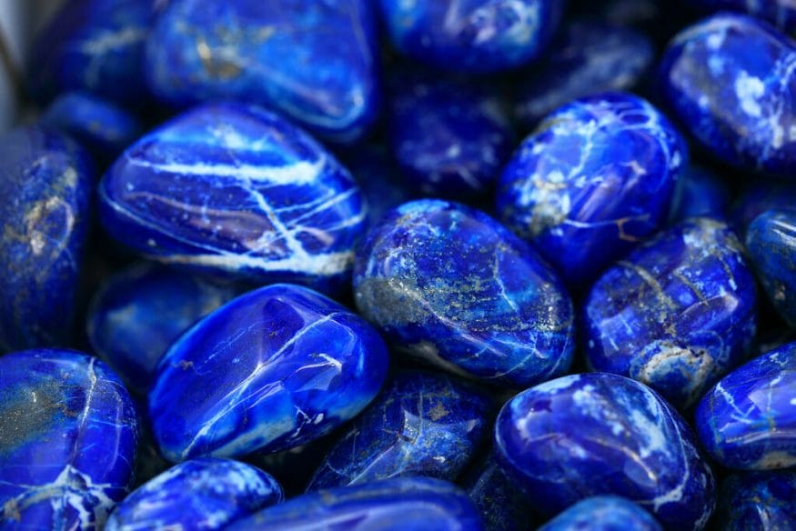 The deep blue color of lapis lazuli reflects the vastness of the universe