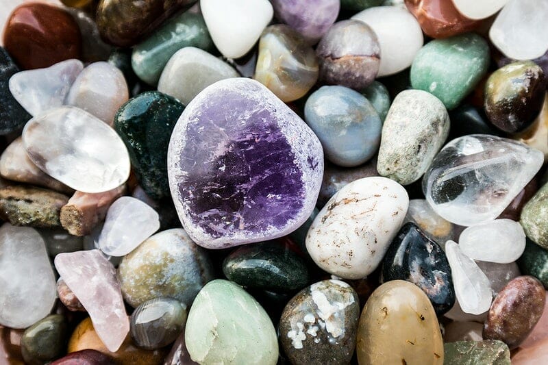 Crown chakra crystals are typically violet or white in color