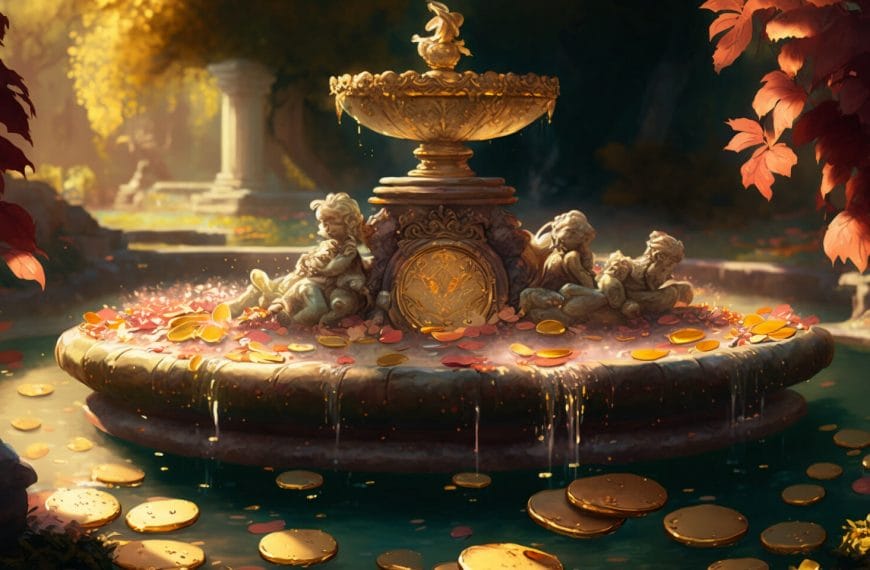 The fountain of abundance represents the success possible when you learn how to manifest money
