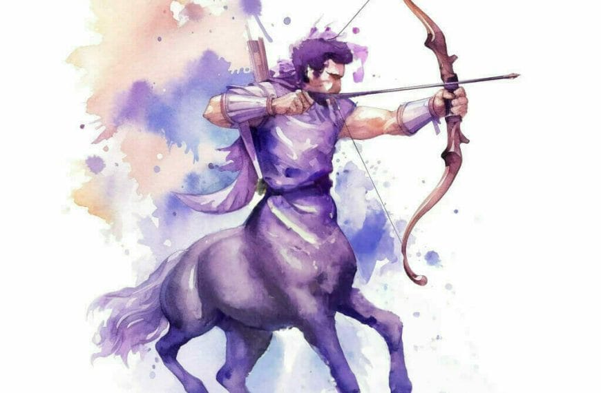 The sagittarius zodiac sign is represented by the centaur, symbolizing the higher intelligence and adventurous spirit of this sign