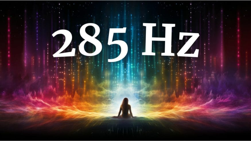 285 Hz is a low frequency that activates and harmonizes the lower chakras to boost vitality, cell repair, and positive emotions