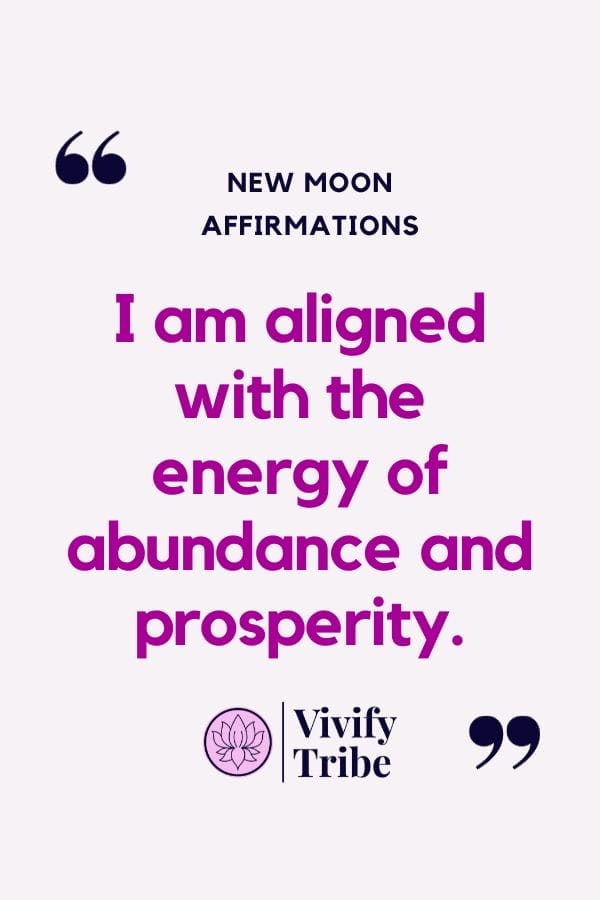 I am aligned with the energy of abundance and prosperity