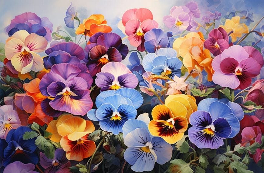 Pansies are a true embodiment of the depth and introspection characteristic of the capricorn sign