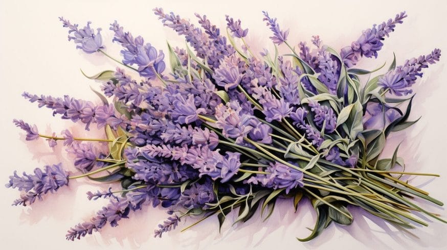 Lavender, known for its soothing fragrance and beautiful hue, is the birth flower for Gemini